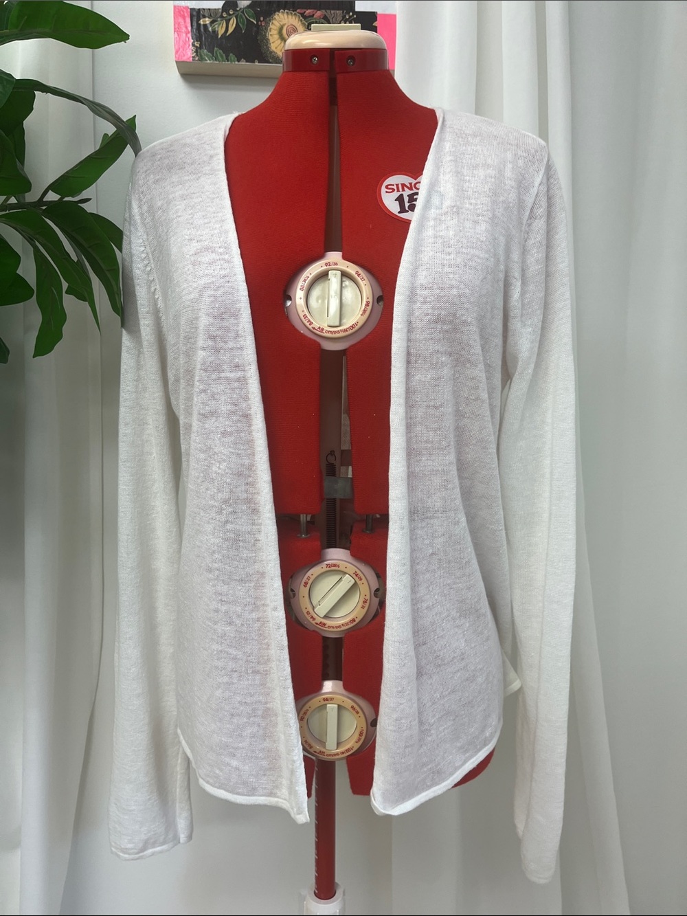 Linen White Cardigan